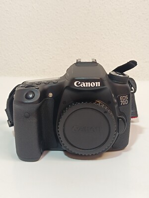 Canon EOS 70D DSLR Kamera 20.2 MP Schwarz Nur Gehäuse Ohne Box Akku Kabel_0.75_5