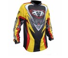 Adult motocross yellow shirt MX race jersey Wulfsport Attack motorbike off road