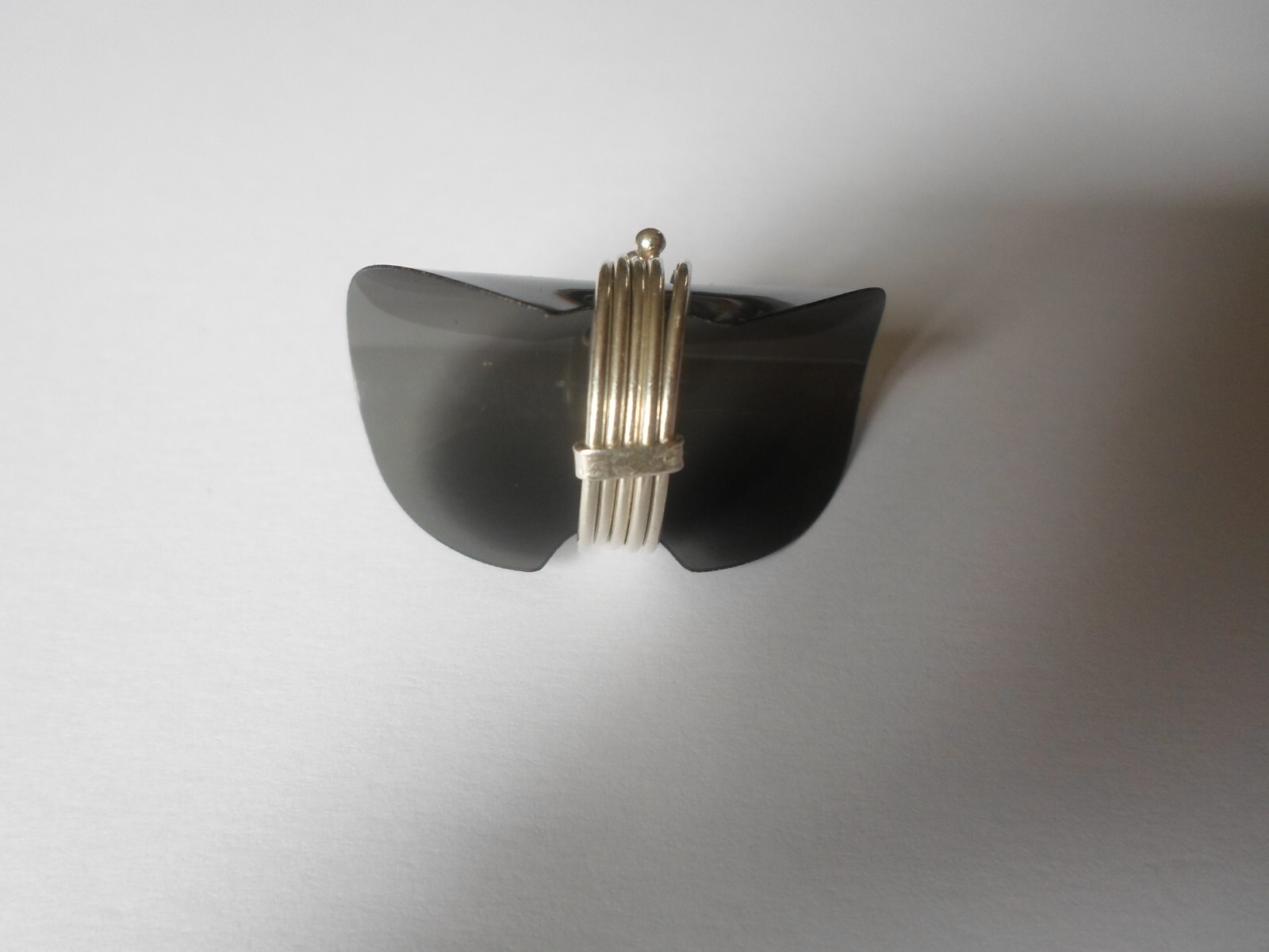 solid silver ring, multi row, size 51 - image 6