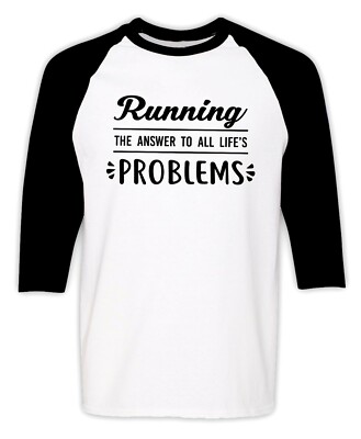 Running T-Shirt Marathon Run Workout Runner Christmas Gift Funny Raglan Tee