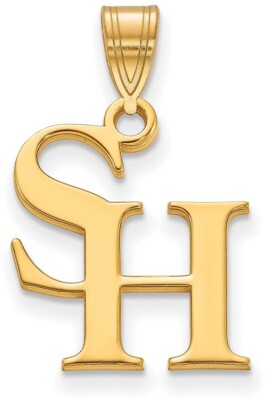 10K Gelbgold Sam Houston State University Medium Anhänger von LogoArt