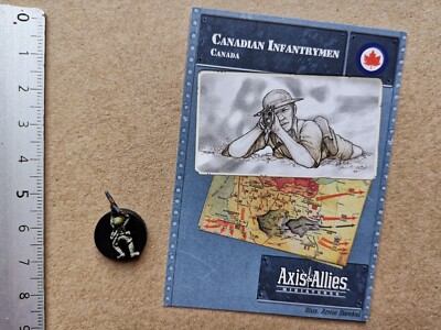 Miniature + Carte Axis & Allies - Inspiring Hero 13/45 - Jeu De Stratégie