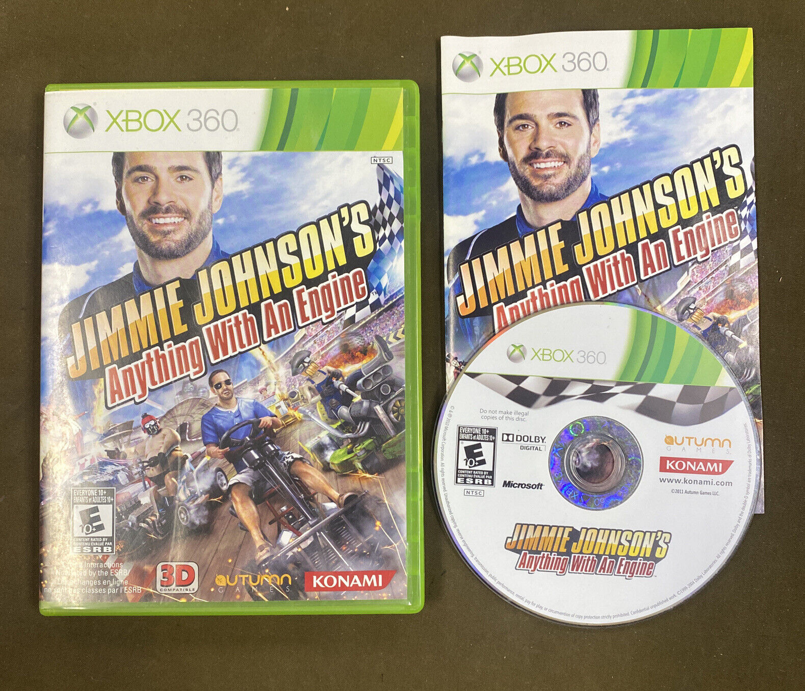 Jogo 3d Jimmie Johnson's Anything With An Engine Do Xbox 360