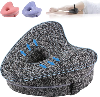 OKDANCE Knee Pillow for Sleeping on Side, Ergononmic Spine Alignment Pillow Knee Support