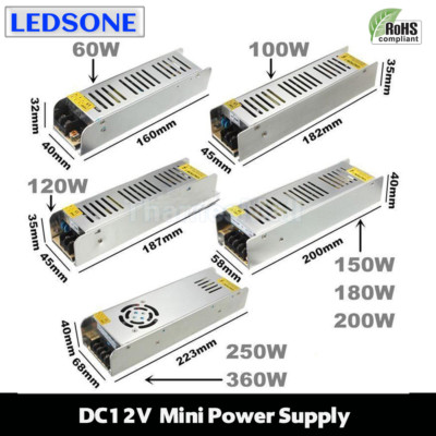 LED Trafo 230v auf 12v Netzteil 12v Netzteil 5 - 30A Treiber Mini Schaltnetzteil