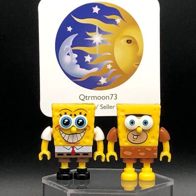 Mega Bloks SPONGEBOB Photo Booth Time Machine 2 FIGURE lot CND23 2015