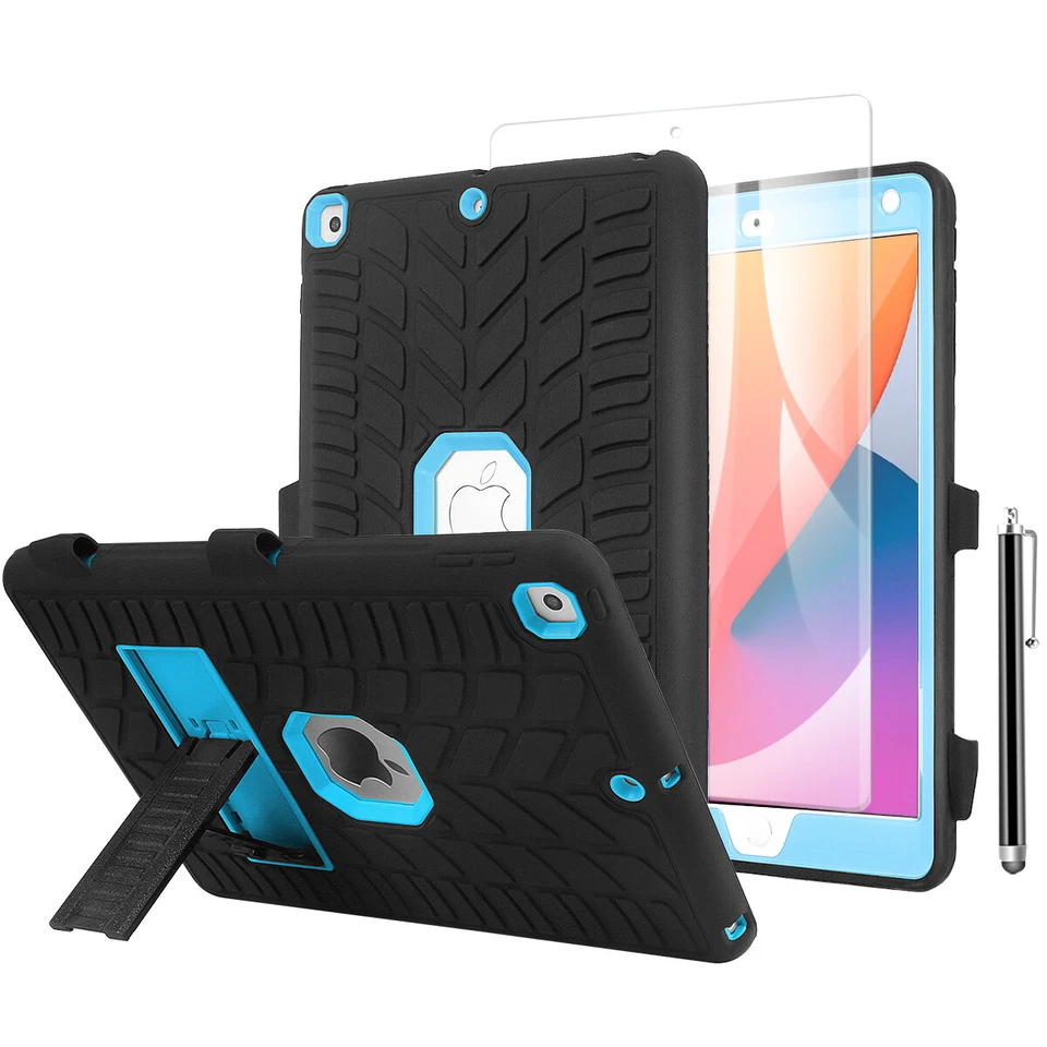For iPad 9th/ 8th/7th Gen Case Heavy Duty Shockproof Stand+Screen Protector+Pen - Image 4 of 4