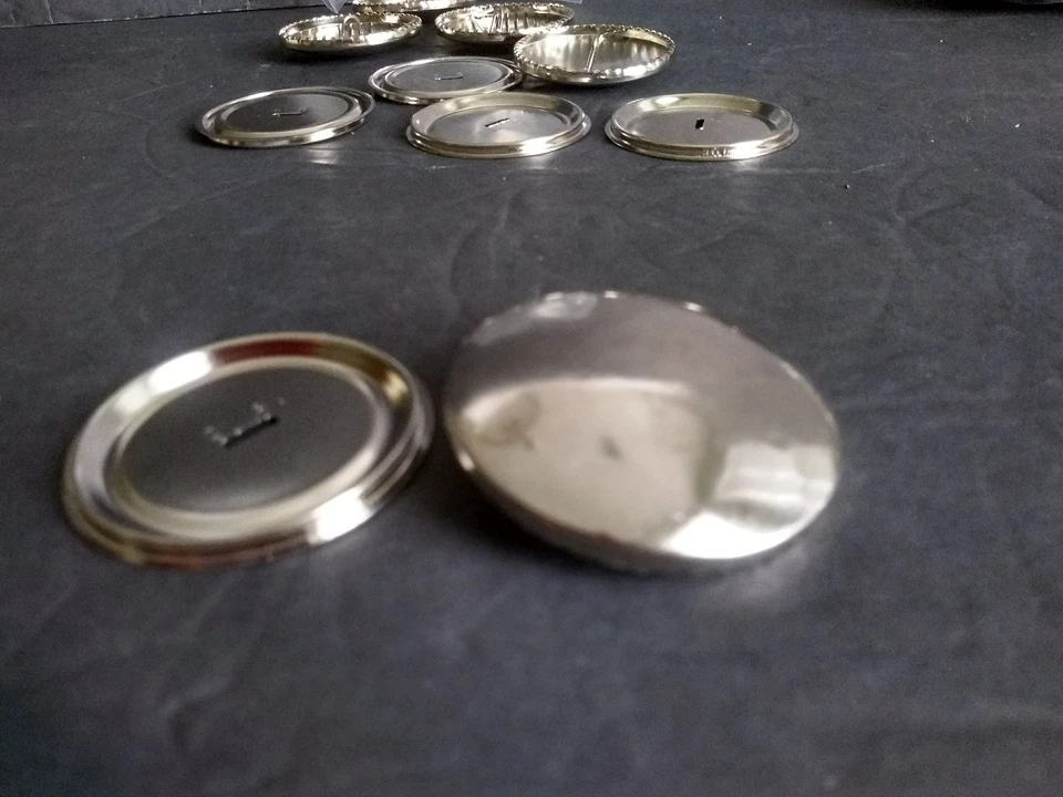 5 Custom Round Metal Button to Cover Clasp 1 Set 2 Pcs 1 7/8" Diameter - Image 3 of 4