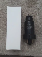 NOS RCA JAN 6K7 / VT-86 Vacuum tube - White Box - Old  Military Stock - Tested
