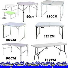 Heavy Duty Folding Trestle Table Catering Out/Indoor Camping Picnic BBQ Party