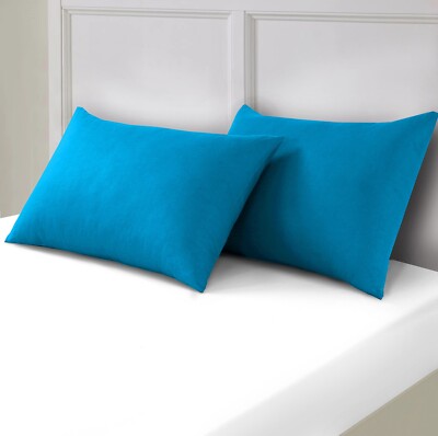 2, 4 x Kissenhülle 100% Poly Baumwolle Super Weich Schlafzimmer Paar Pack Kissenbezug