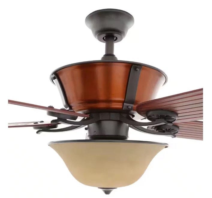 Hampton Bay Radcliffe 52 in. Indoor/Outdoor Natural Iron Ceiling Fan - Image 2 of 3