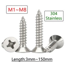Self Tapping Screws Stainless Steel Countersunk Head Screw Wood Phillips Blots