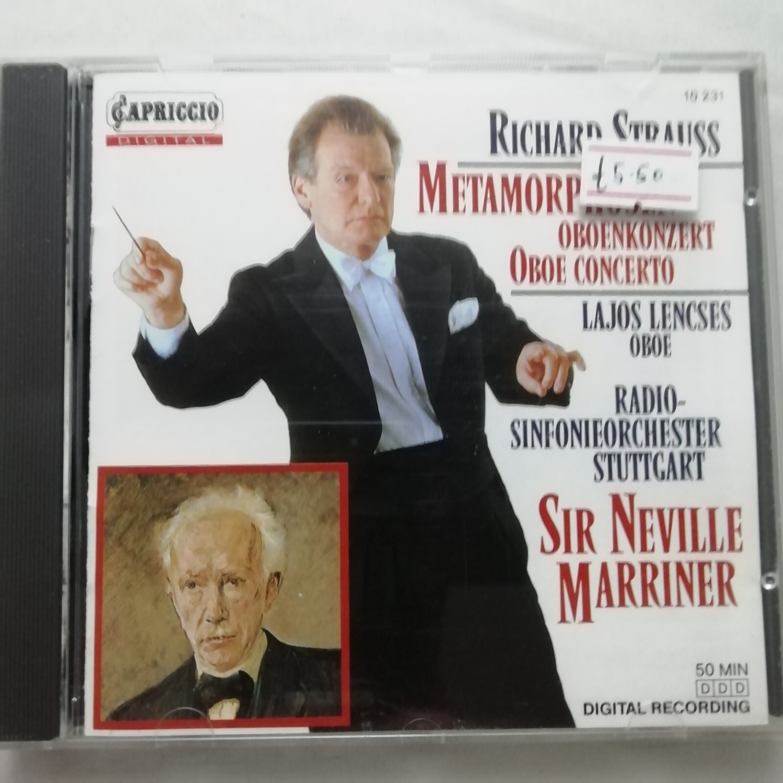 Strauss: Metamorphosen etc. / Marriner / Stuttgart RSO / Capriccio CD 10 231