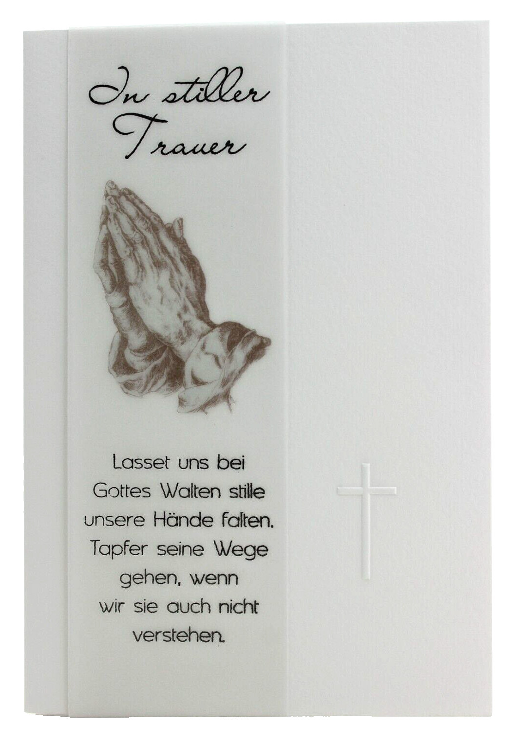 B&C christliche Trauerkarte Trauer Beileidskarte Kondolenzkarte Karte Grußkarte