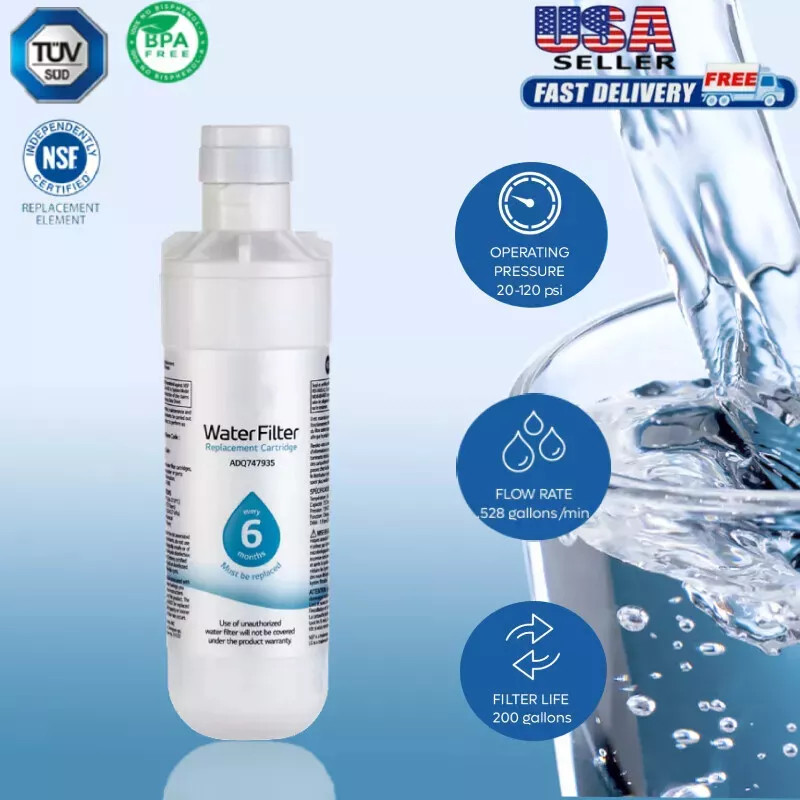 2/4/6Pack Replacement Fridge Refrigerator Ice Water Filter LG LT1000P