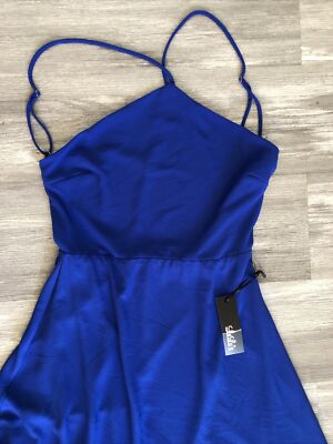 Lulus Dress Blue Sleeveless Dress NWT With Defect Style# 43401 | eBay
