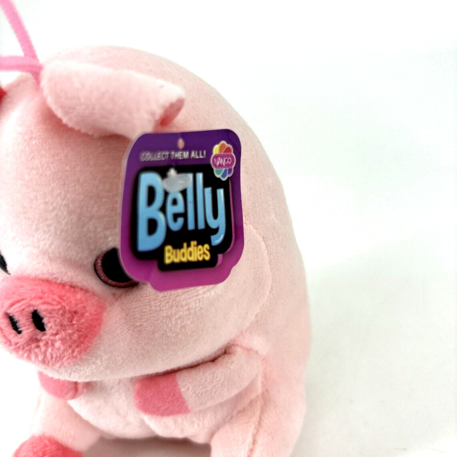 Nanco Pig Pink Belly Buddies Plush Stuffed Animal 6"
