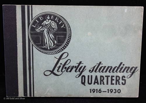 Vintage Meghrig G-10 Liberty Standing Quarters Coin Album 1916-1930