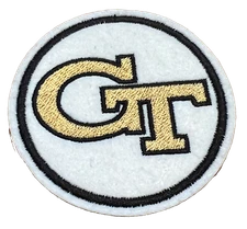 Embroidered/Tackle Twill Iron-on Patch - Georgia Tech Yellow Jackets