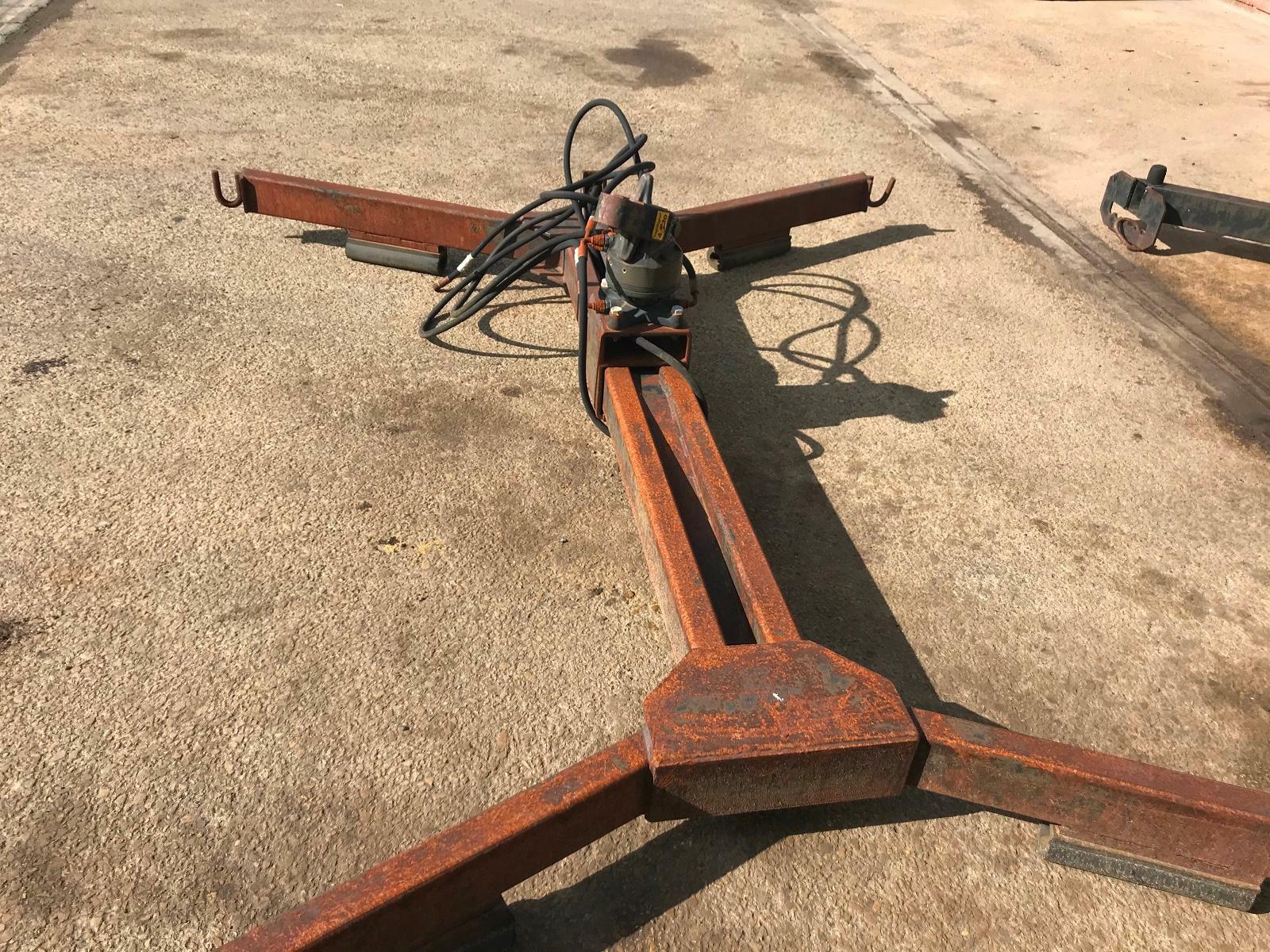 HIAB. CRANE STREET LIFTER FRAME COMPLETE WITH WHEEL CLAMPS eBay