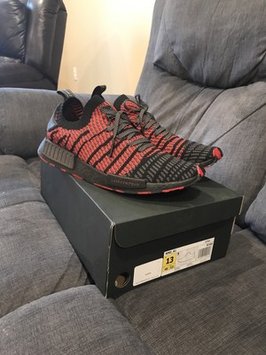 Adidas la Marque Aux 3 Bandes Running Shoe Red Black Men's Size 13; WORN  ONCE | eBay