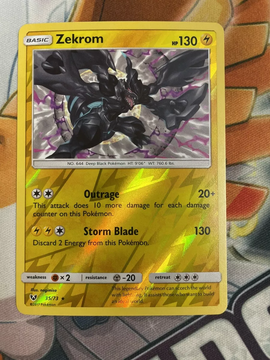 Zekrom 35/73 Holo Rare Shining Legends 2017 Pokemon Card NM