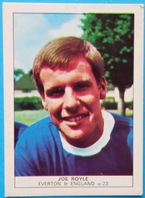 JOE ROYLE EVERTON MAN CITY BRISTOL CITY NORWICH ENGLAND 1970 NABISCO KARTE 24