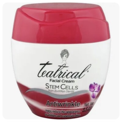Teatrical Facial Cream Stem Cells Antiwrinkle 3.5 oz Reduces Wrinkles NEW