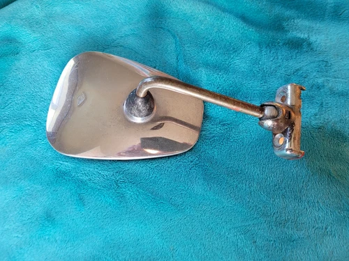 Vintage Peugeot Mirror Sideview Door Frame Missing Bracket That Attaches to Door