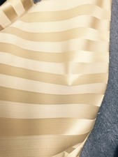 GOLD Striped Brocade Upholstery Drapery Fabric 110 in. Sold By The Yard