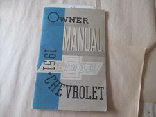 1951 Chevrolet Owner Manual W Heater Tag 1951 Chevrolet Owner Manual W Heater Tag