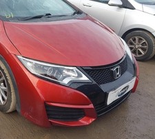 HONDA CIVIC BUMPER FRONT RED COLOUR  R539P MK9 2015 - 2017