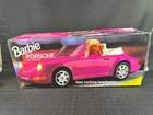 VTG 1992 Mattel Barbie Porsche 911 Cabriolet Working Headlight Open Box **READ