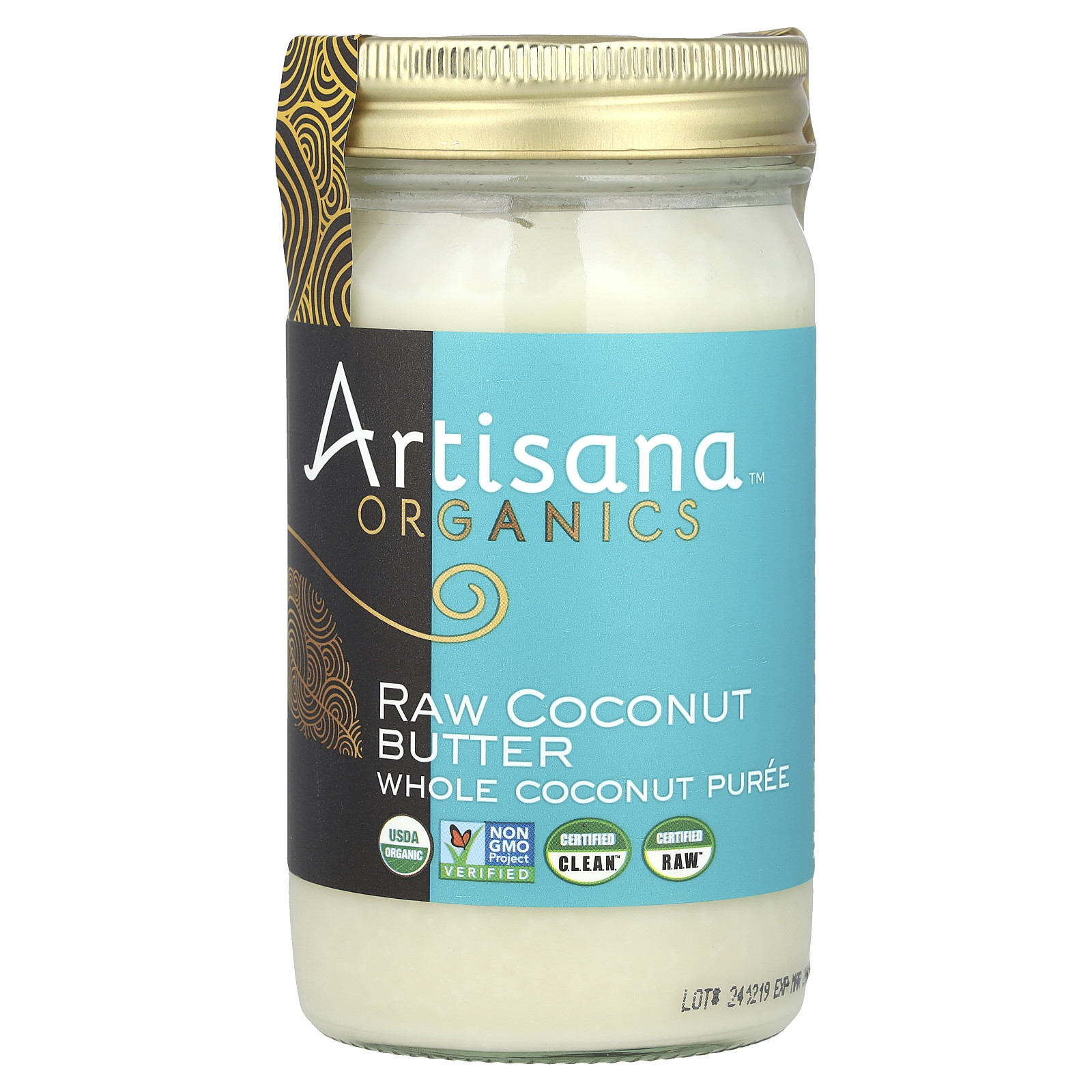 Кокосовое масло Artisana Organics Raw Coconut Butter 14 унций 397 г Без глютена, кошерное, без ГМО,