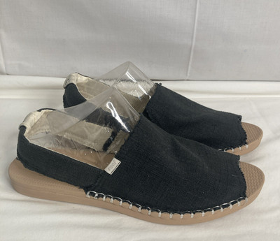 Reef Women s Escape Sling Sandals Size 7 Charcoal Gray Raw Edge Slingback