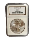 2000 American Silver Eagle $1 Dollar Coin One Troy Ounce 0.999 Fine NGC MS69