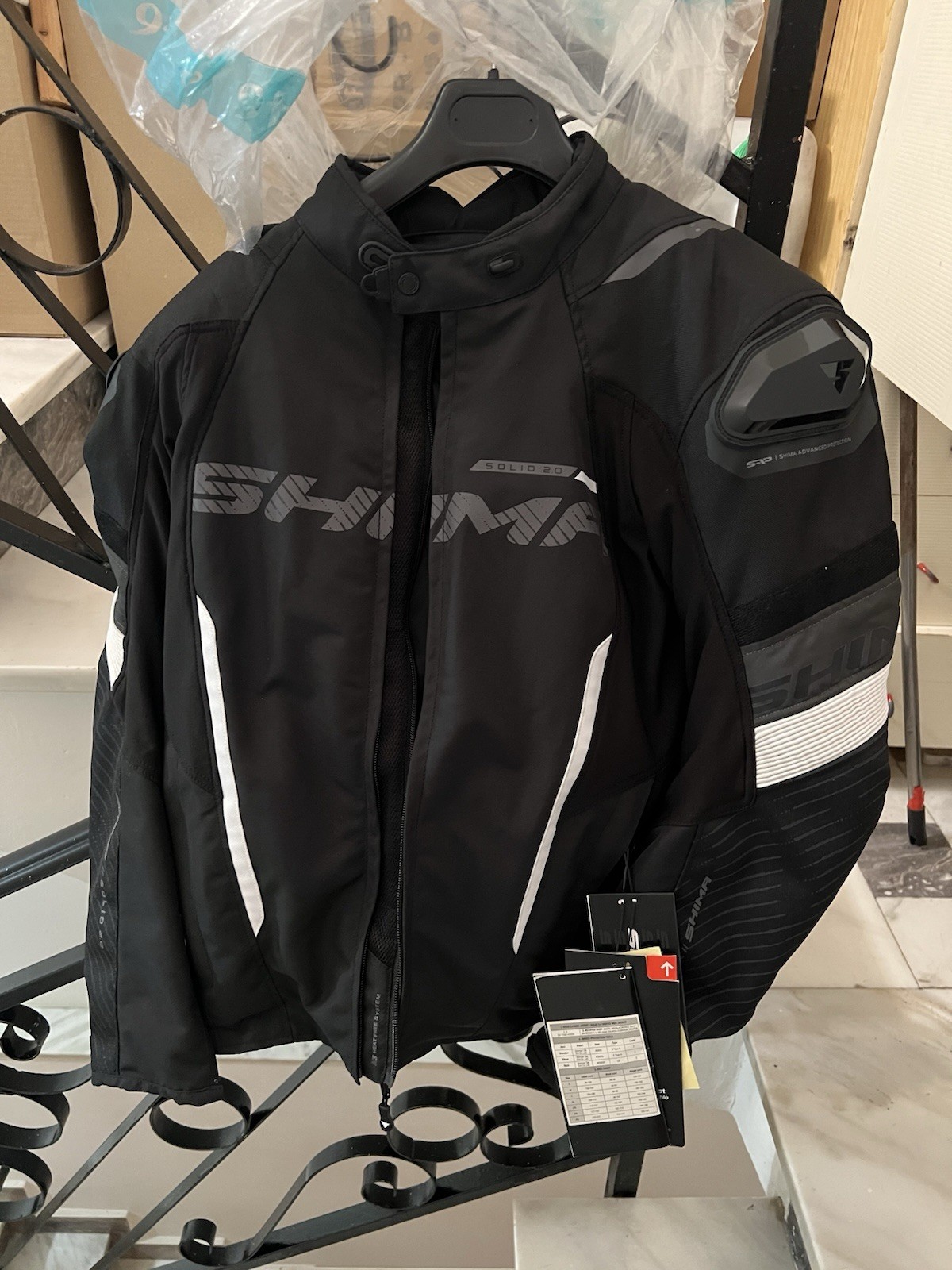 SHIMA SOLID Giacca Moto Uomo 4 Stagioni AIRFORCE Taglia M