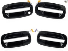 4Pcs Outside Exterior Door Handle Front Rear Driver  Passenger Side Compatible