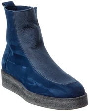 Arche Combbi Leather Bootie Women's Blue 36