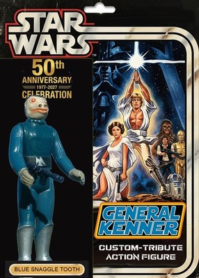 MINT! CUSTOM BLUE SNAGGLE TOOTH STAR WARS 1978 LAST 17 KENNER POTF DROIDS ewoks