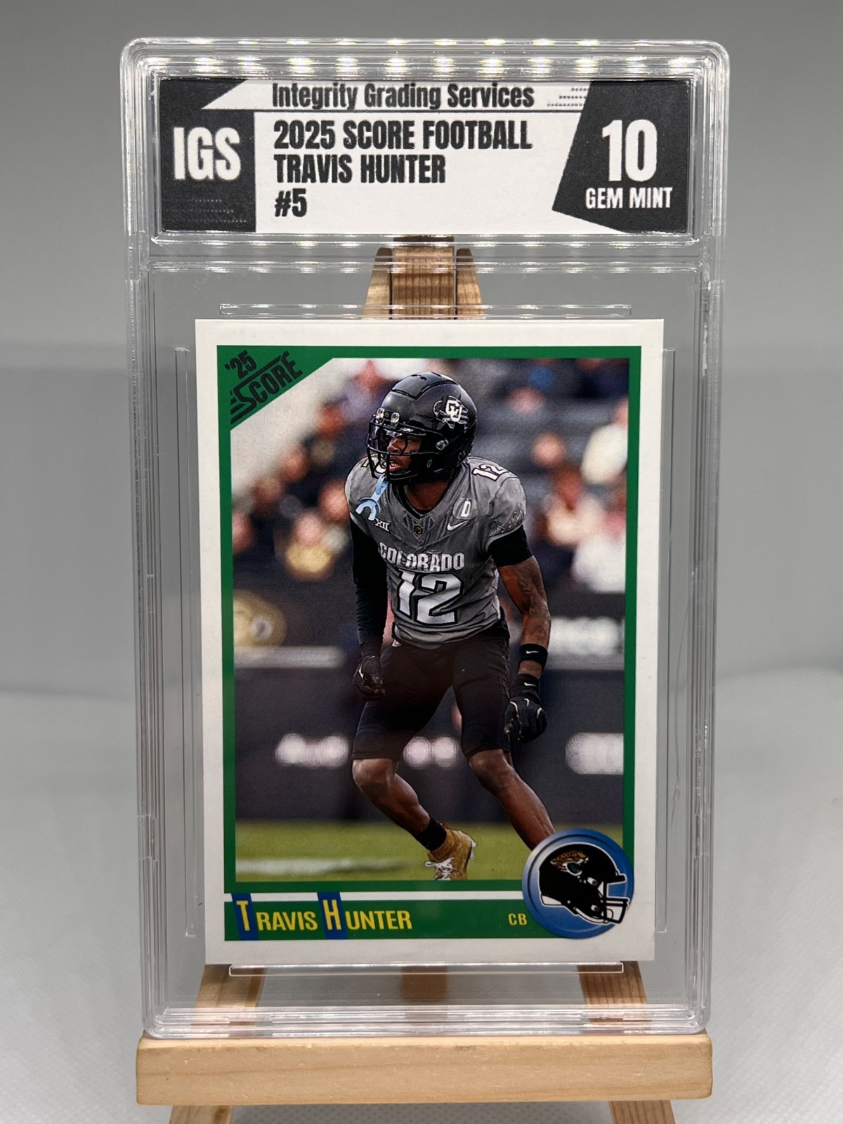 2025 Score - Anniversary Rookie Travis Hunter #5 Jaguars Graded Gem Mint 10 (RC)