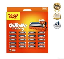 20X Gilette Fusion 5 Ersatz Rasierklingen für Fusion Rasierer Original NEU 2026