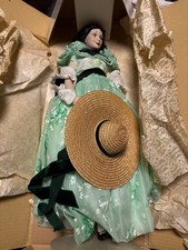 Franklin Heirloom Scarlett O'Hara Green Drapery Dress Doll Gone With the Wind