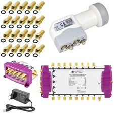 Opticum multiswitch 5/16 + TechniSat Quattro LNB satellite multiswitch 16 participants