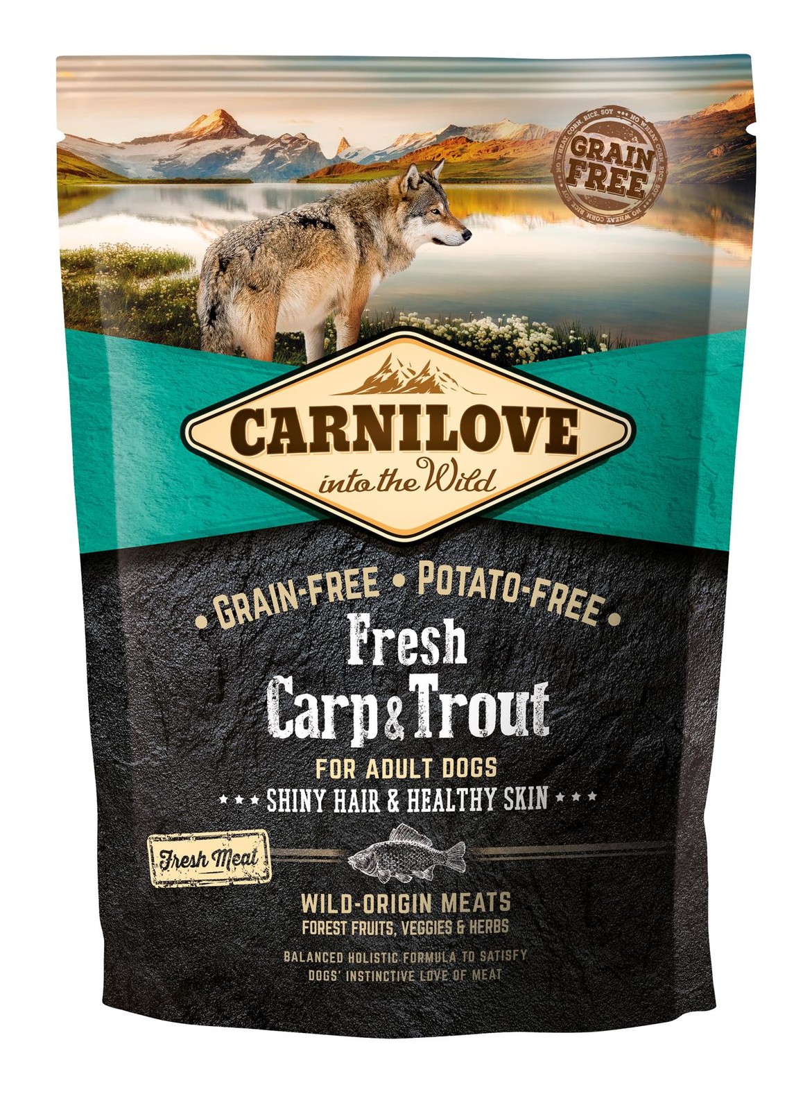 Carnilove Carnilove Carp & Trout Hair & Skin For Dog 1.5 kg