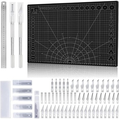 Schneidematte A3, Bastelmesser, X-Acto Messer, Schneideunterlage, präzise