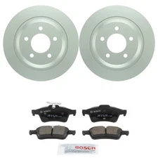 Bosch QuietCast Rear 302mm Rotors & Ceramic Disc Brake Pad Kit For Mazda 5 06-15