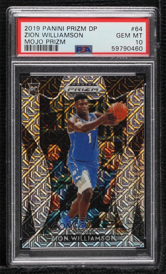 2019-20 Prizm Draft Picks Mojo 20/49 Zion Williamson PSA 10 GEM MT Rookie RC j0x