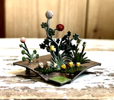 Vintage Britains Lead Garden Beds Borders w/Flowers Original England Johillco 03